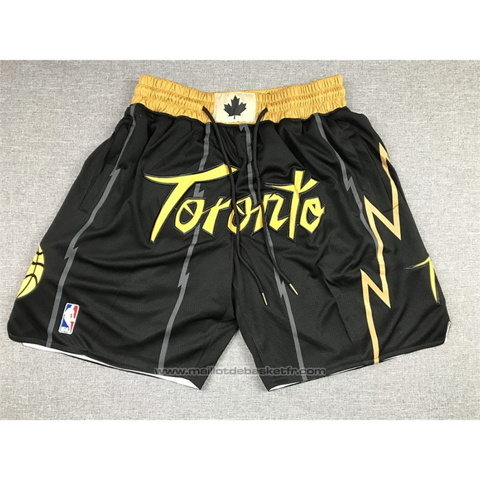 Short Toronto Raptors Ville Just Don 2021-22 Noir